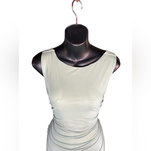 Unbranded Sleeveless Bodycon Dress Tassel Tulle Ruffle
Split Summer Ruched Midi - Picture 8 of 10